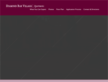 Tablet Screenshot of diamondbarvillage.com